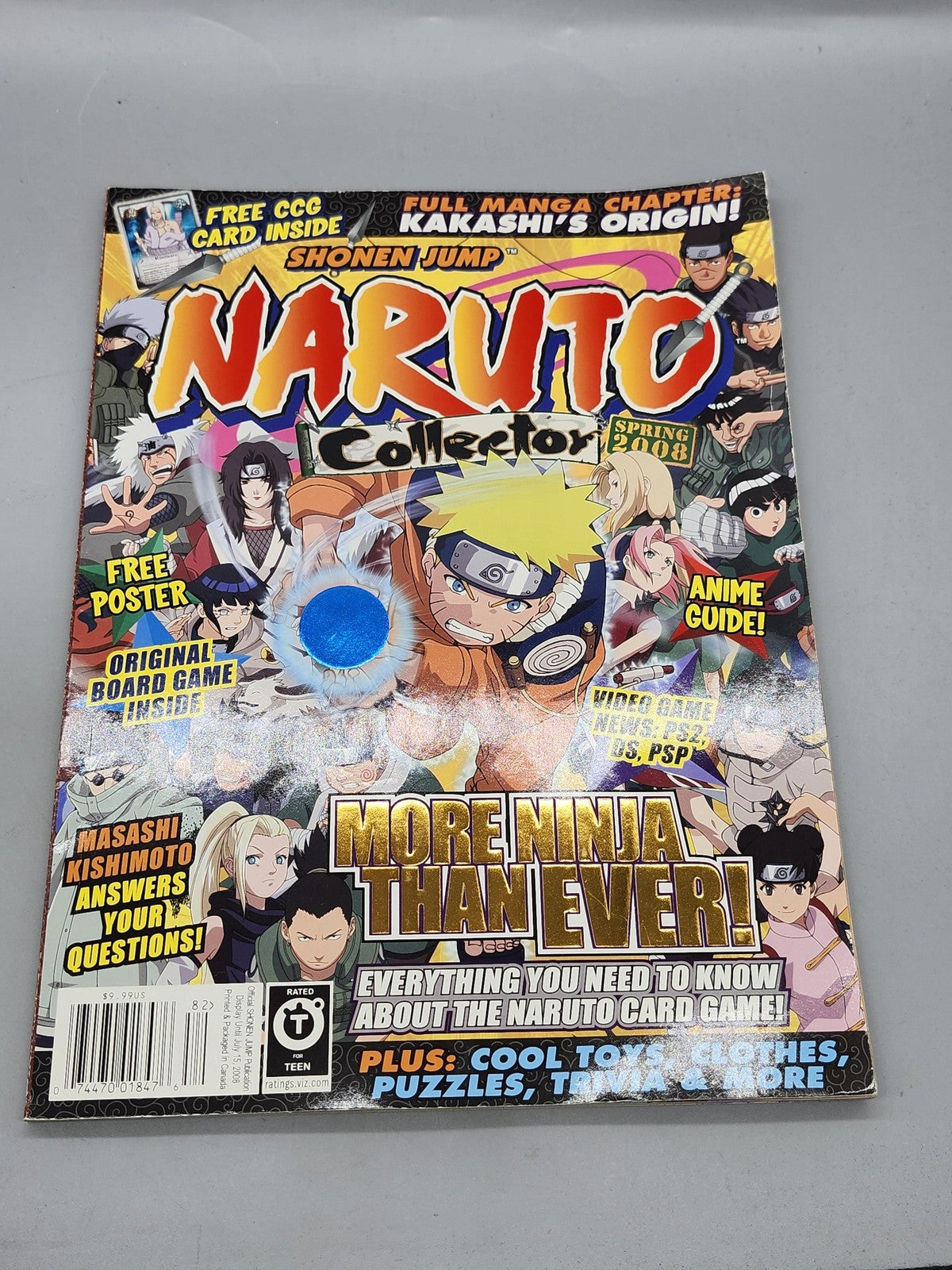 Naruto Collector Magazine Spring 2008 Shonen Jump Anime Manga Card Game PB USA