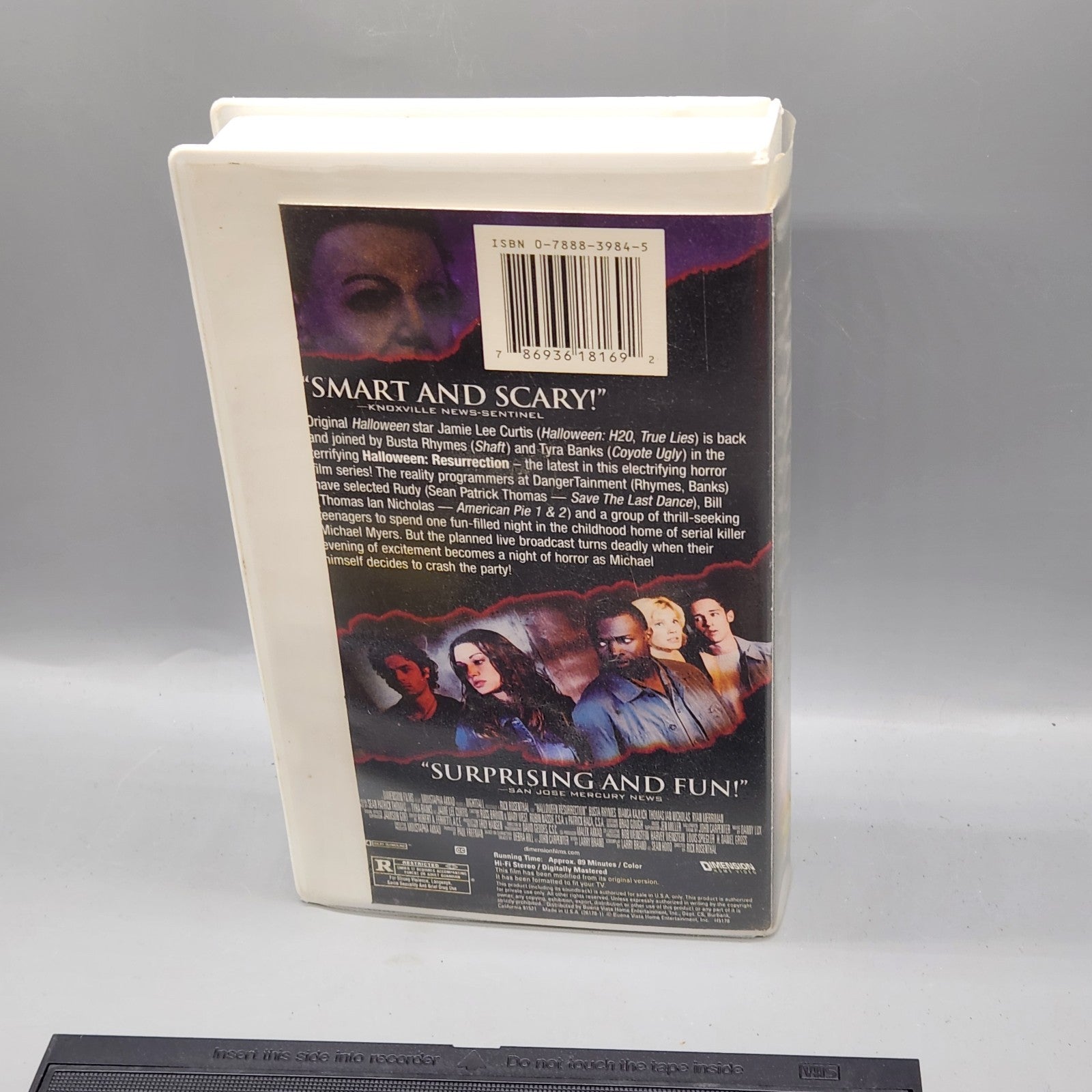 Halloween Resurrection VHS 🎬 Retro Horror Classic – Video Store Era Tape