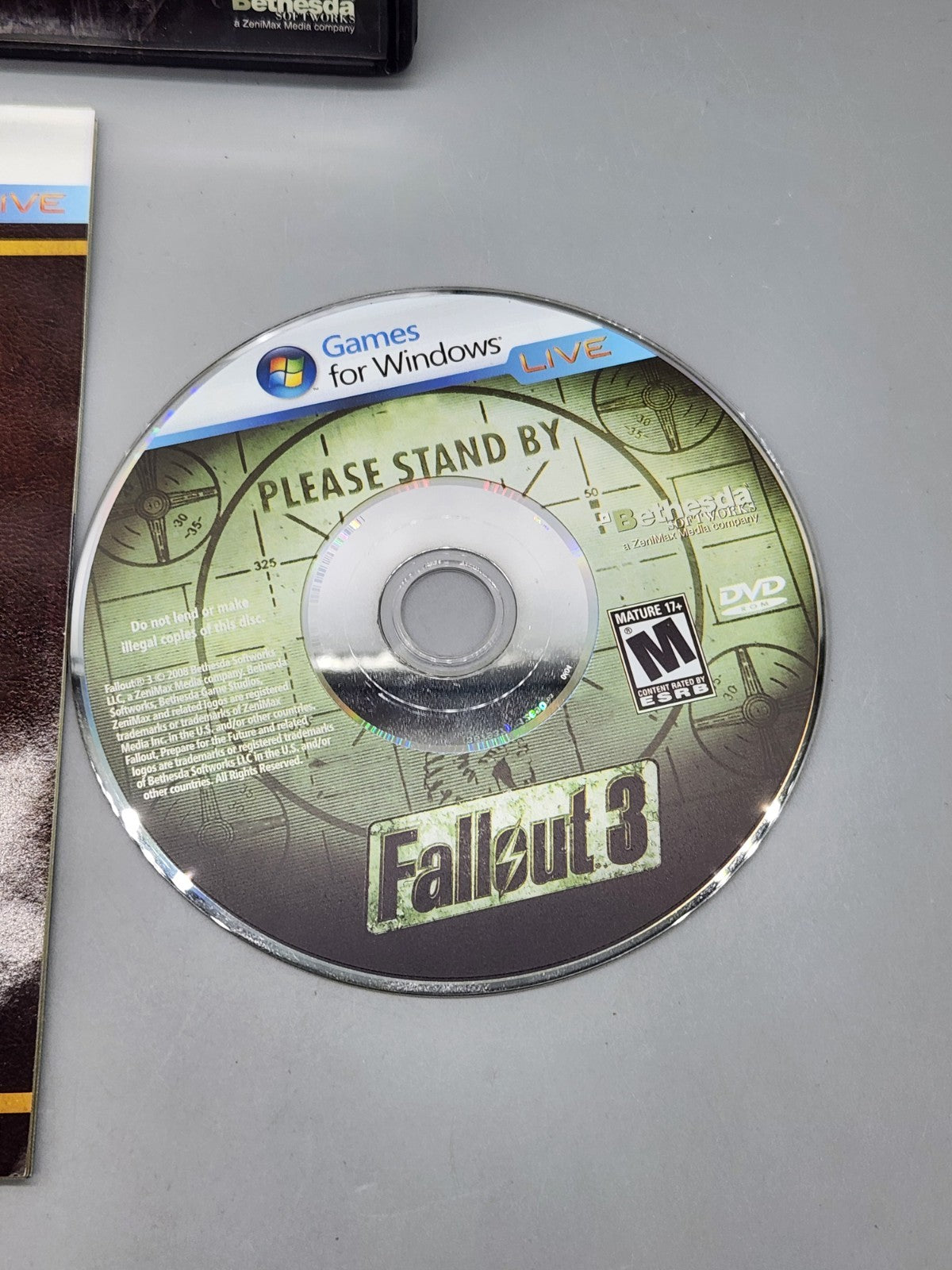 Fallout 3 PC DVD Complete CIB Games For Windows Live Bethesda Tested