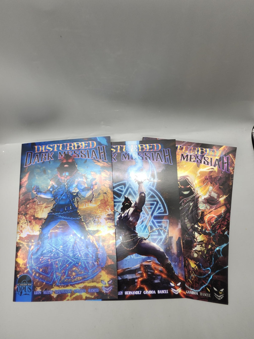 OPUS Disturbed Dark Messiah Comic Book Lot 3 Limited Edition Horror Issues Set