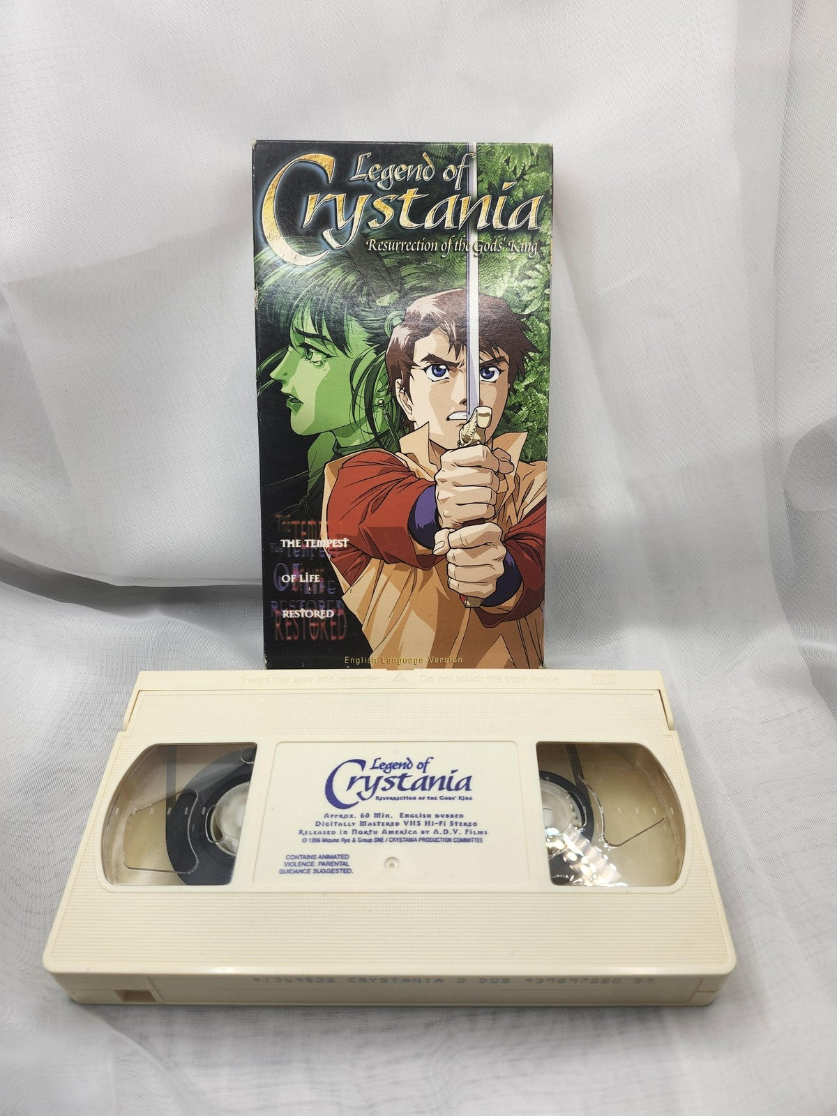 Vintage Legend Of Crystania Resurrection Of The Gods' King VHS Anime ADV Films