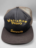 Vintage Waccamaw Pottery New Era Hat Cap Snap Back Mens Large Brown Mesh 80s