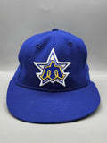 Vintage Seattle Mariners Hat Cap Fitted Mens 7 Blue MLB Baseball New Era 80s