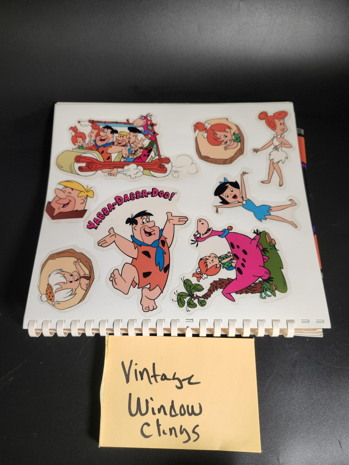 Vintage Current Vinyl Window Clings Stickers Storage Book Holiday Decor