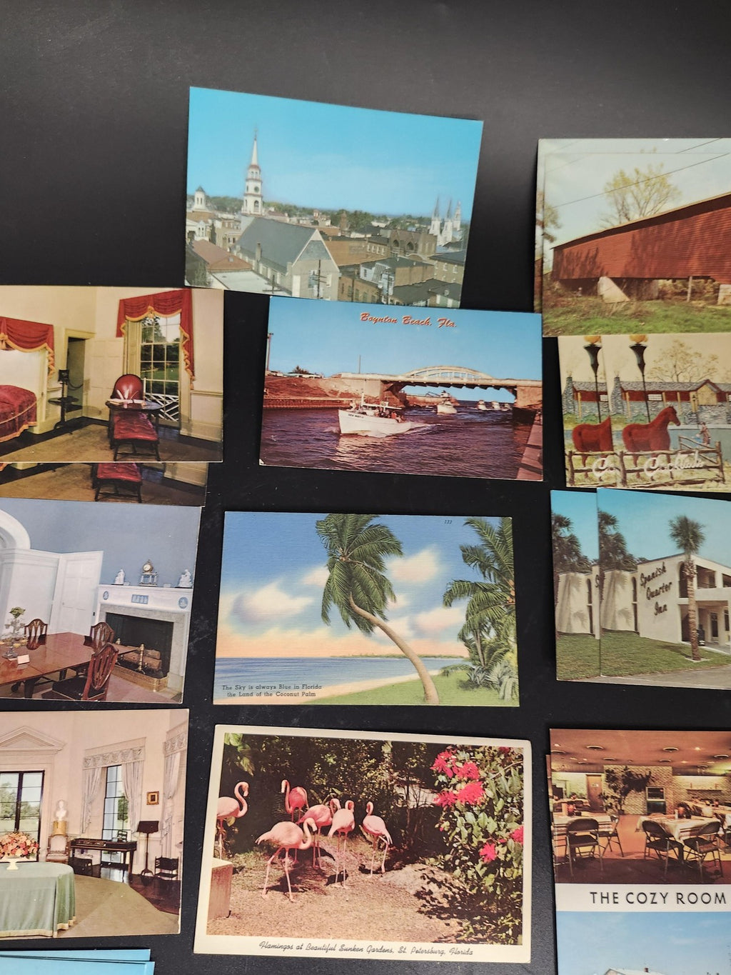 Vintage 1960s US Travel Chrome Postcards Lot 33 Motels Hotels Florida Roadside