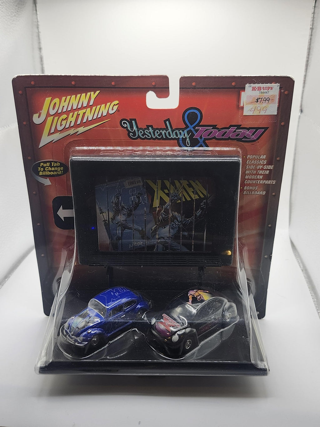 Vintage Johnny Lightning Marvel X-Men Volkswagen Beetle 1:64 Diecast 2-Car Set