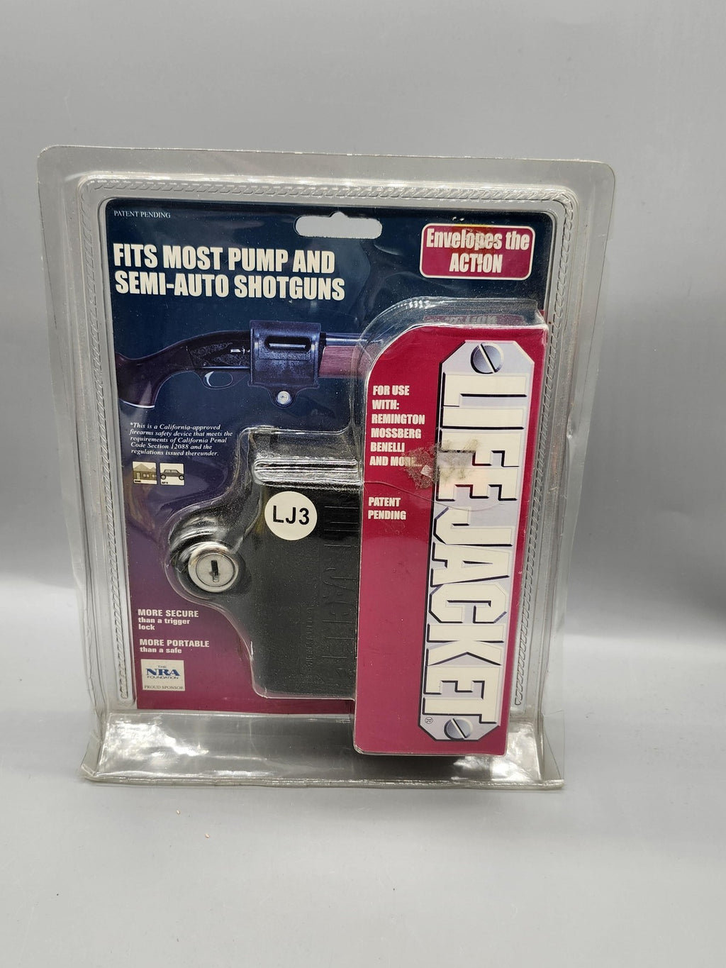 Life Jacket LJ3 Shotgun Lock Box Black Fits Most Pump Semi-Auto Guns Safety New