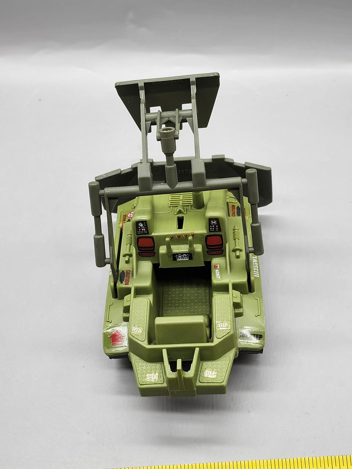 Vintage 1985 Hasbro G.I. Joe Bomb Disposal Car Plastic Toy Green Vehicle Loose
