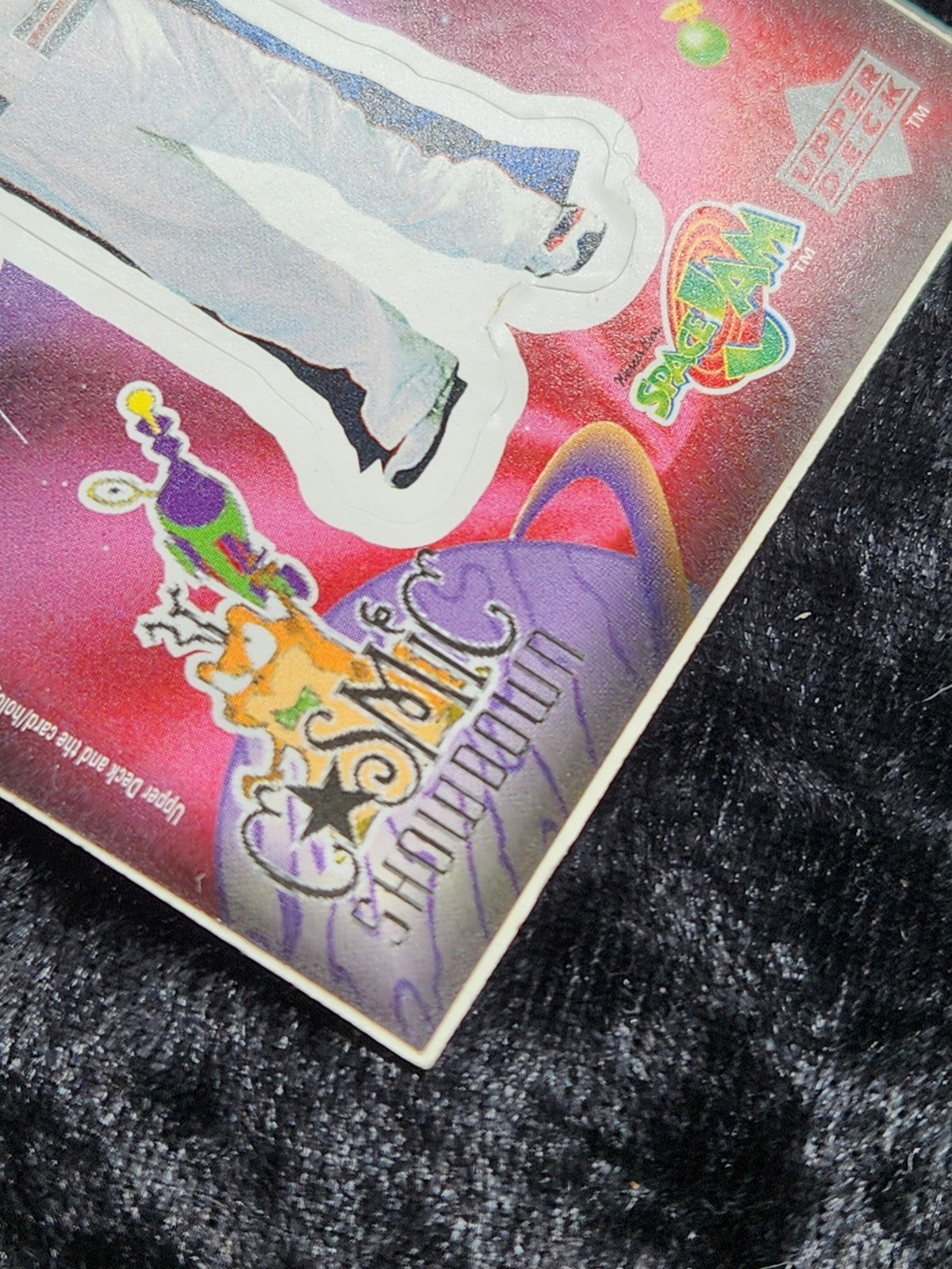 1997 Upper Deck Space Jam Cosmic Showdown CS23 Pound Die-Cut Sticker Card Rare