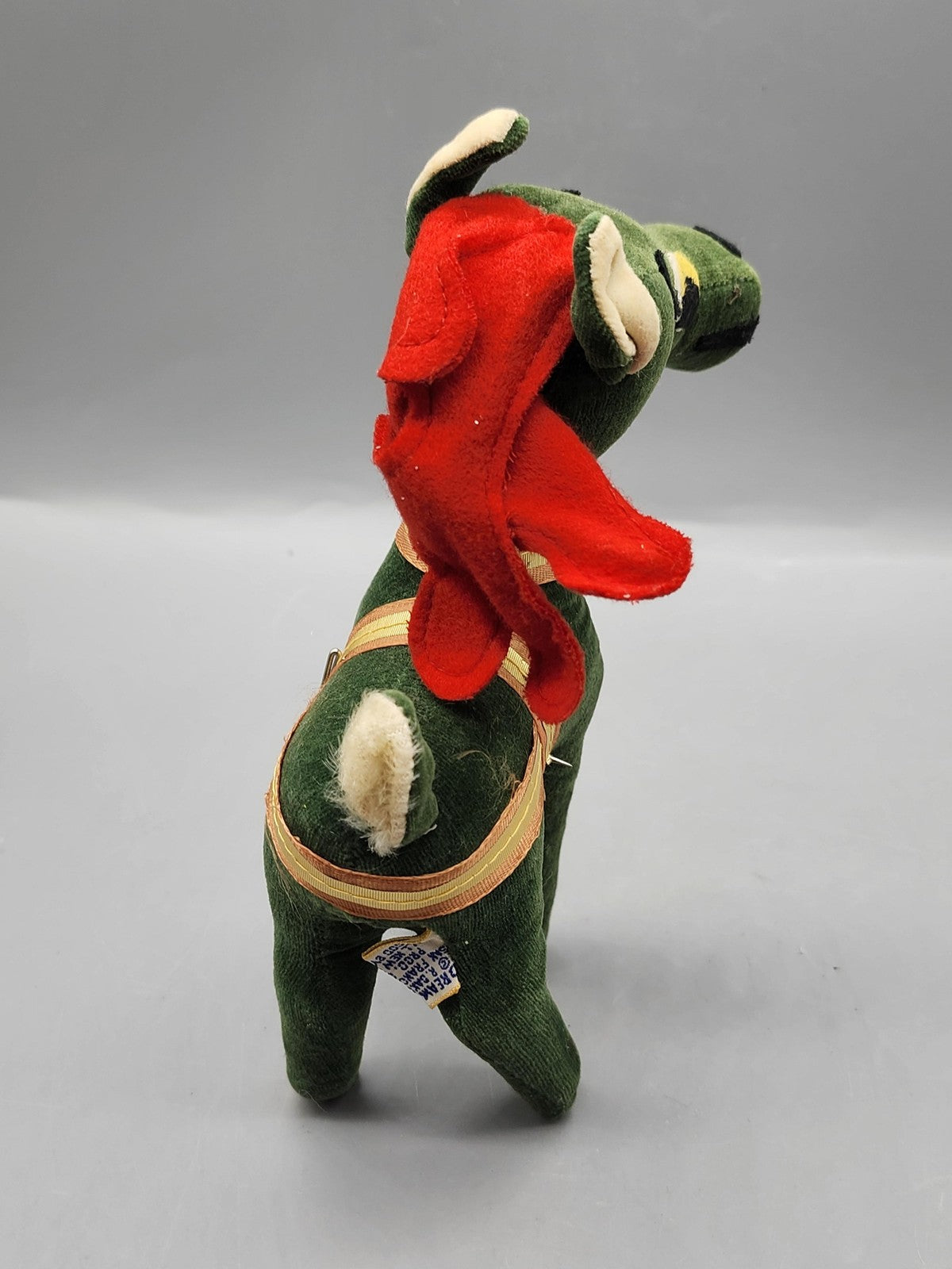 Vintage Dream Pets Green Horse Plush Small Stuffed Animal Japan Bell Velvet