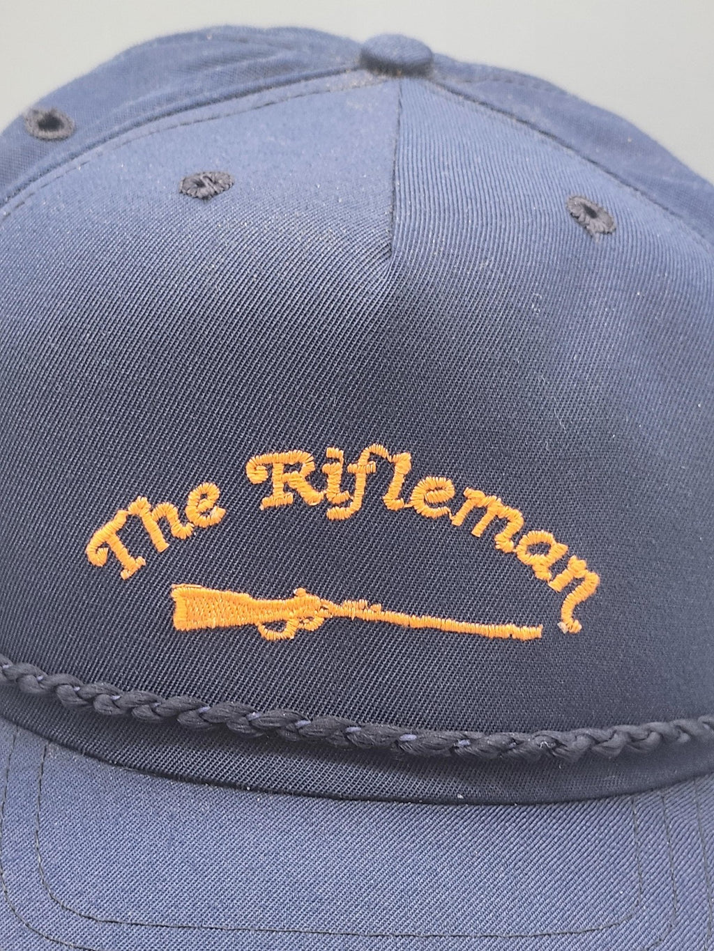 Vintage The Rifleman New Era Hat Cap Snap Back Mens S Blue Rope Baseball 80s