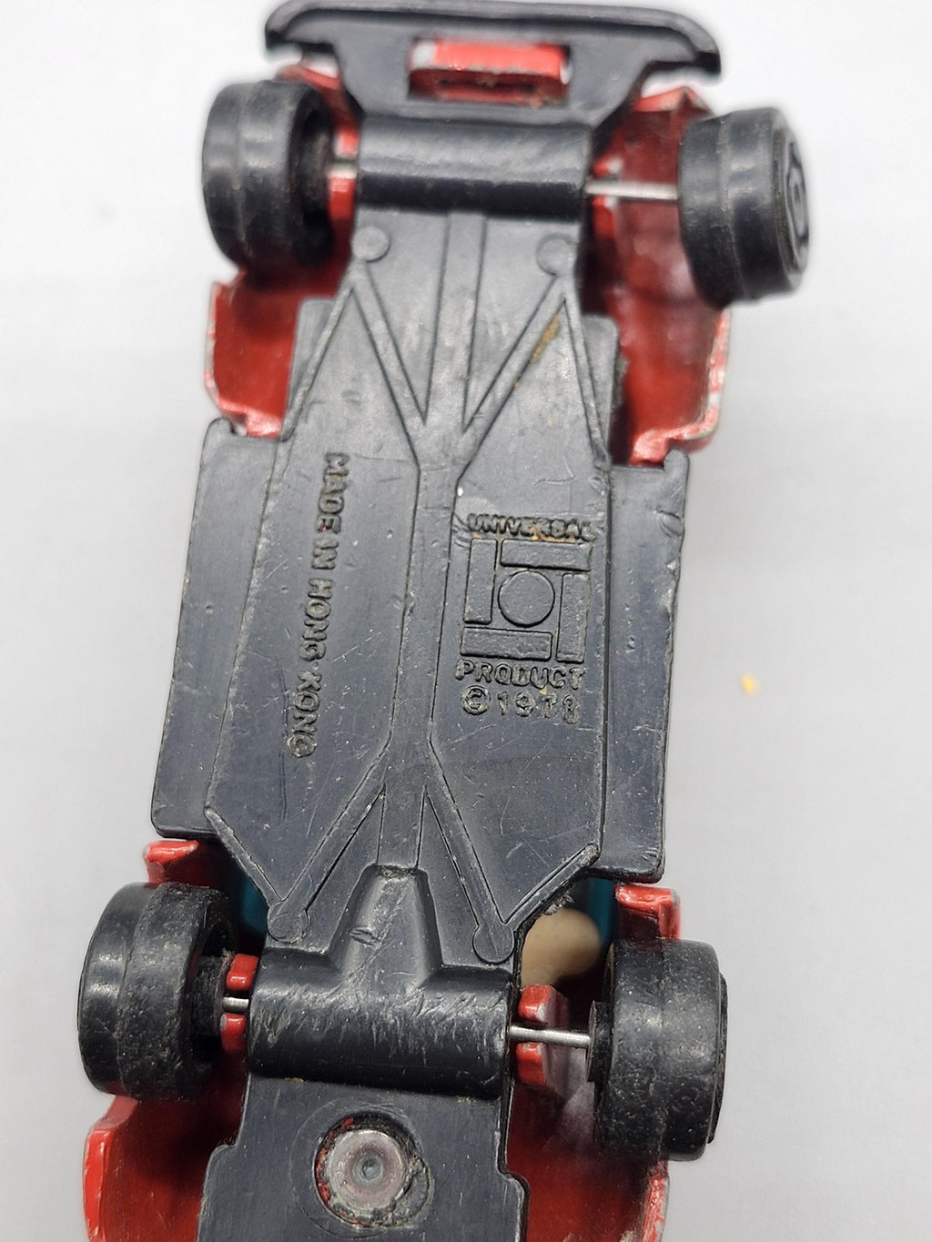 Vintage Universal Fruehauf Red Diecast Car Small Toy Vehicle Loose Hong Kong