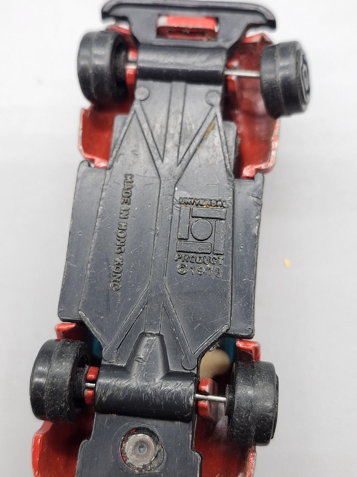 Vintage Universal Fruehauf Red Diecast Car Small Toy Vehicle Loose Hong Kong