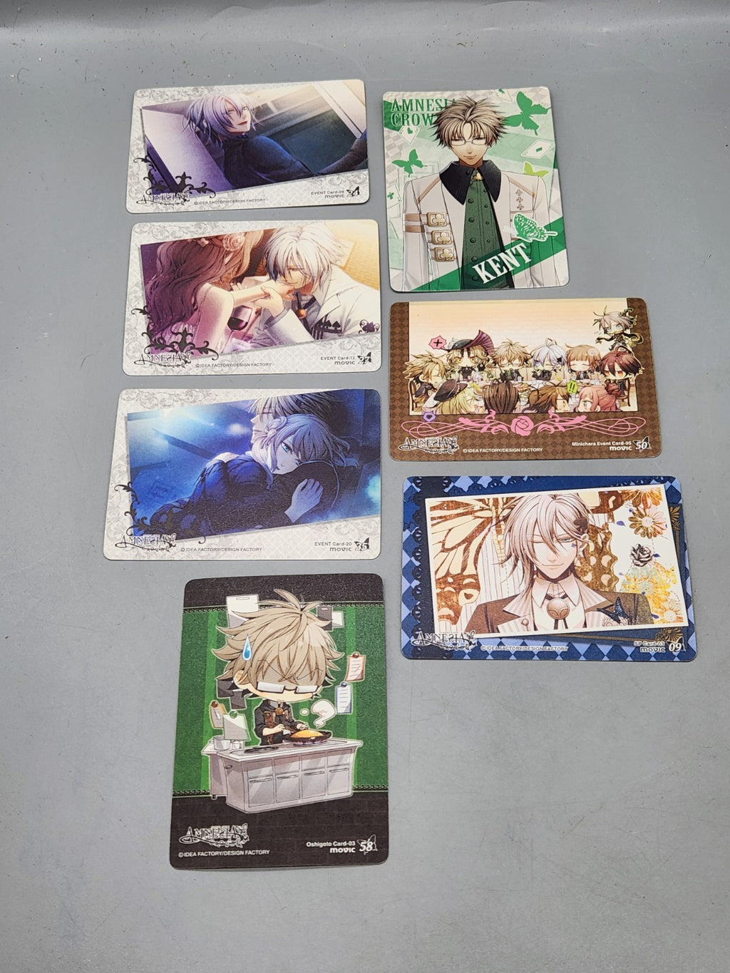 Amnesia Crowd Japanese Trading Card Lot Kent Anime Cards Promo Insert Cards...