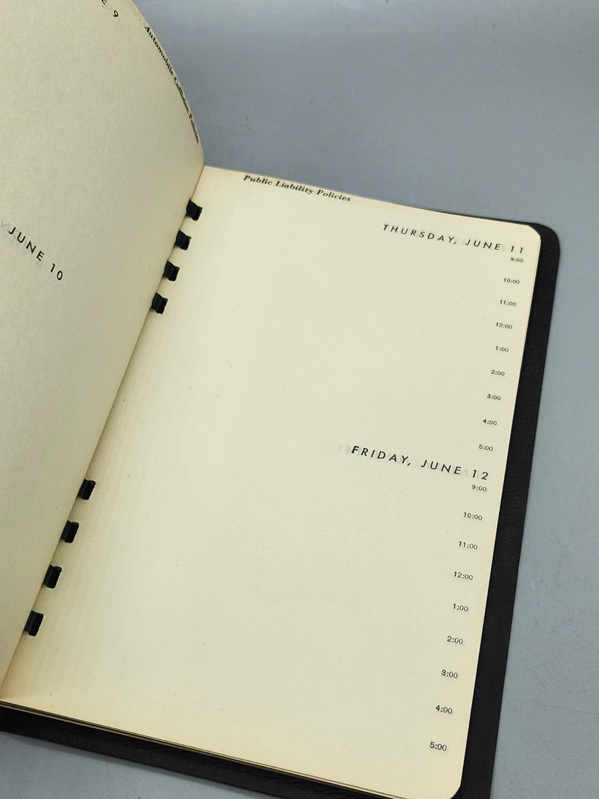 1942 Vintage Planner Straight Out Of WWII Era Geneva NY Advertising Piece