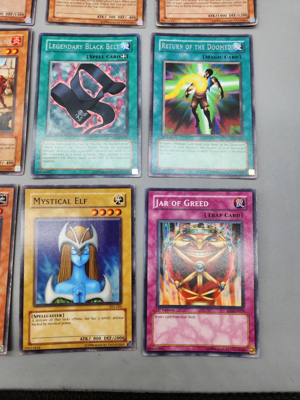 Vintage Yu-Gi-Oh! Konami Card Lot 9pc Avatar Pot Lava Battleguard Elf Set