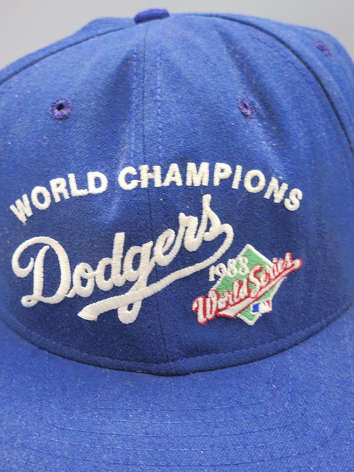 Vintage Los Angeles Dodgers Hat Cap 1988 World Series New Era One Size Blue