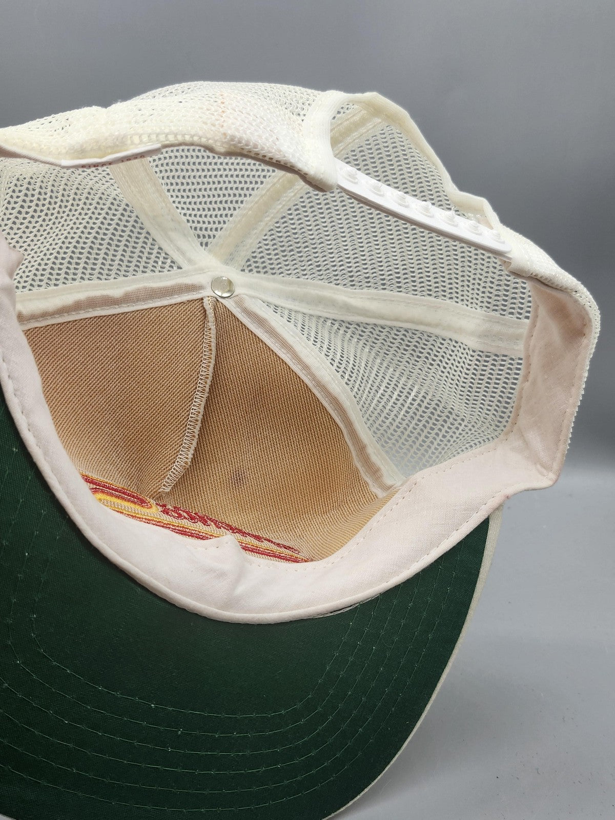 Vintage New Era Sorrento's Hat Cap Snap Back Mens One Size White Trucker 80s