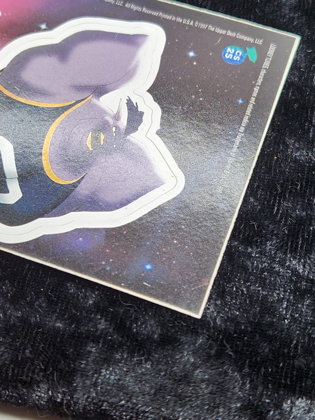 1997 Upper Deck Space Jam Cosmic Showdown CS25 Pound Monstar Die-Cut Sticker...