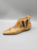 Vintage Legg Ceramic Cowboy Boot Coin Bank Western Tan Boot Piggy Bank