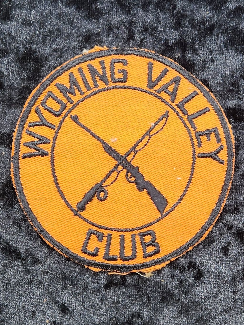 Vintage Wyoming Valley Club Patch Hunting Fishing Rifle Embroidered Patch