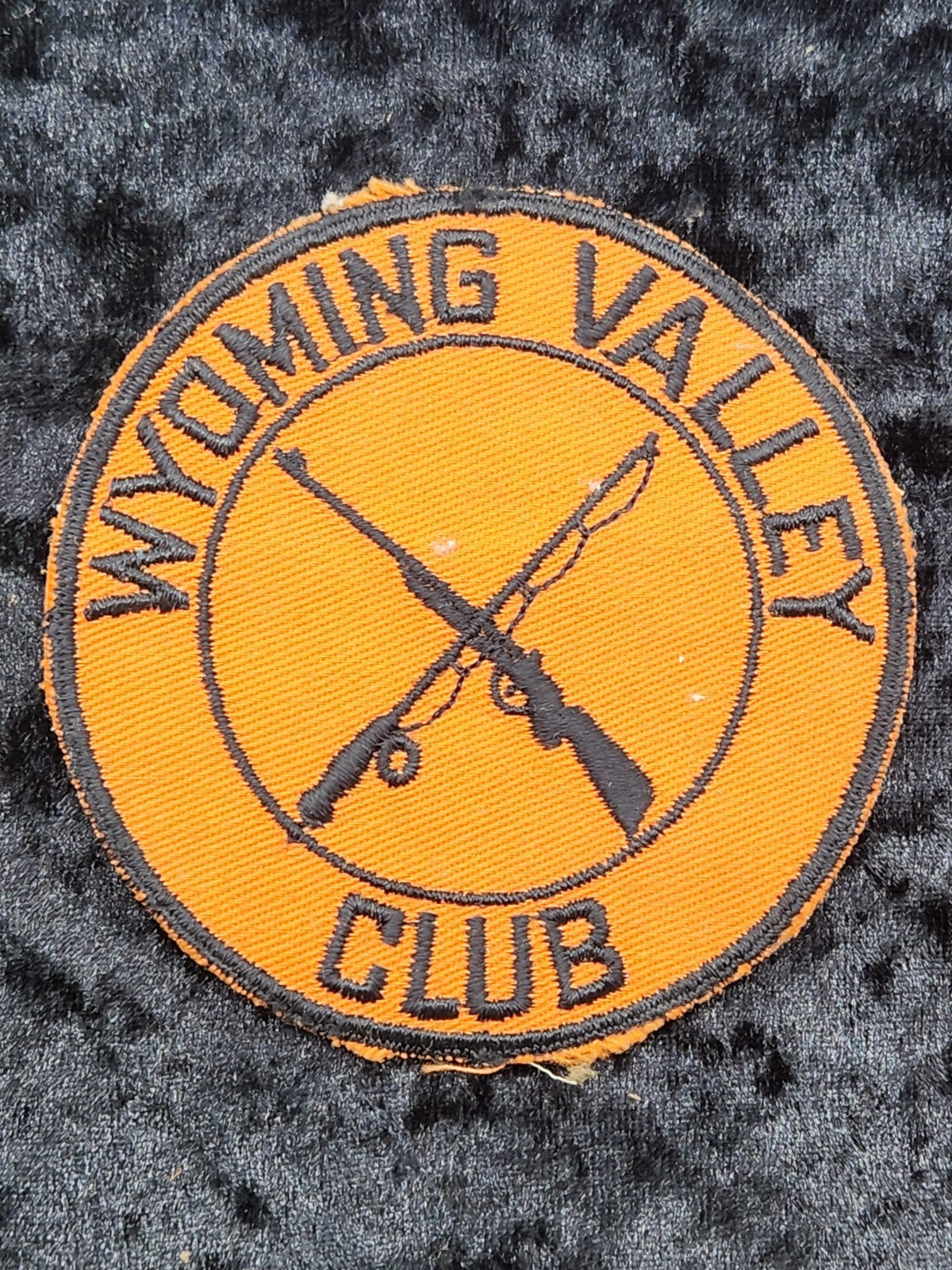 Vintage Wyoming Valley Club Patch Hunting Fishing Rifle Embroidered Patch