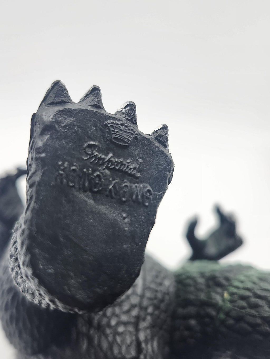 Vintage 1985 Imperial Godzilla 6in Action Figure Green Plastic Loose Hong Kong