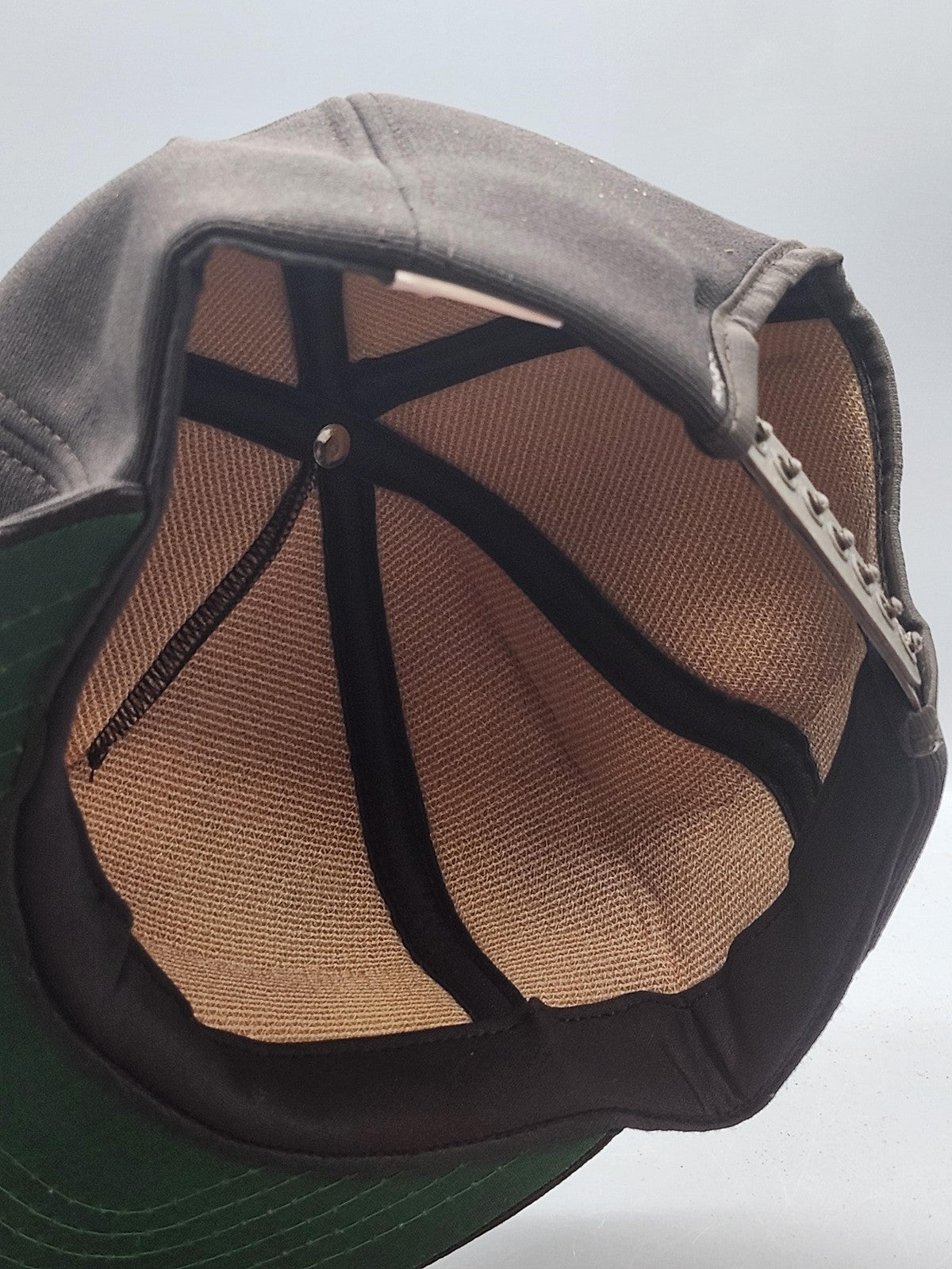 Vintage Door Crafters Vermont Hat Cap Snap Back Mens One Size Brown New Era 80s