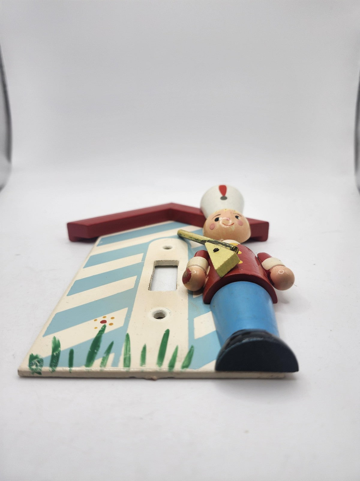 Vintage Wooden Toy Soldier Light Switch Wall Plate Cover Multicolor Nursery