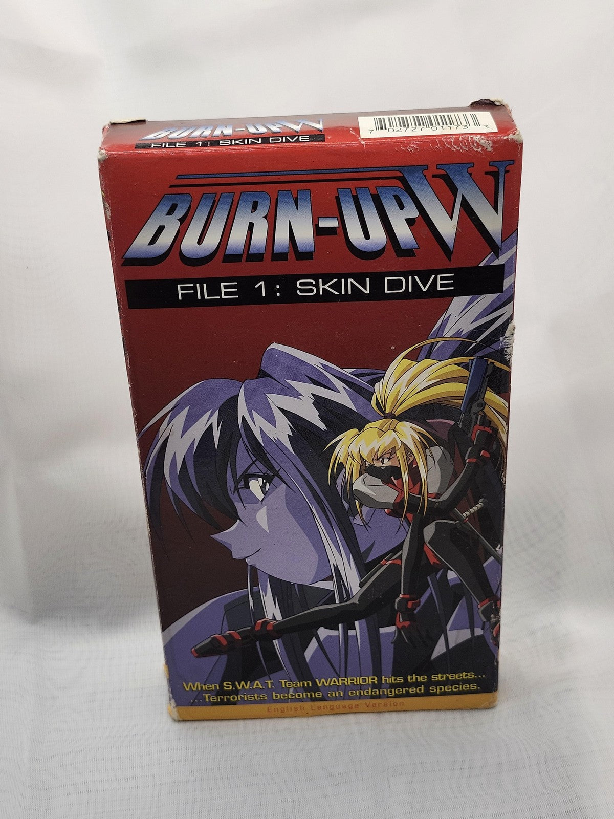 Vintage Burn Up W File 1 Skin Dive VHS Tape English Dub Anime Japan NTSC 1995