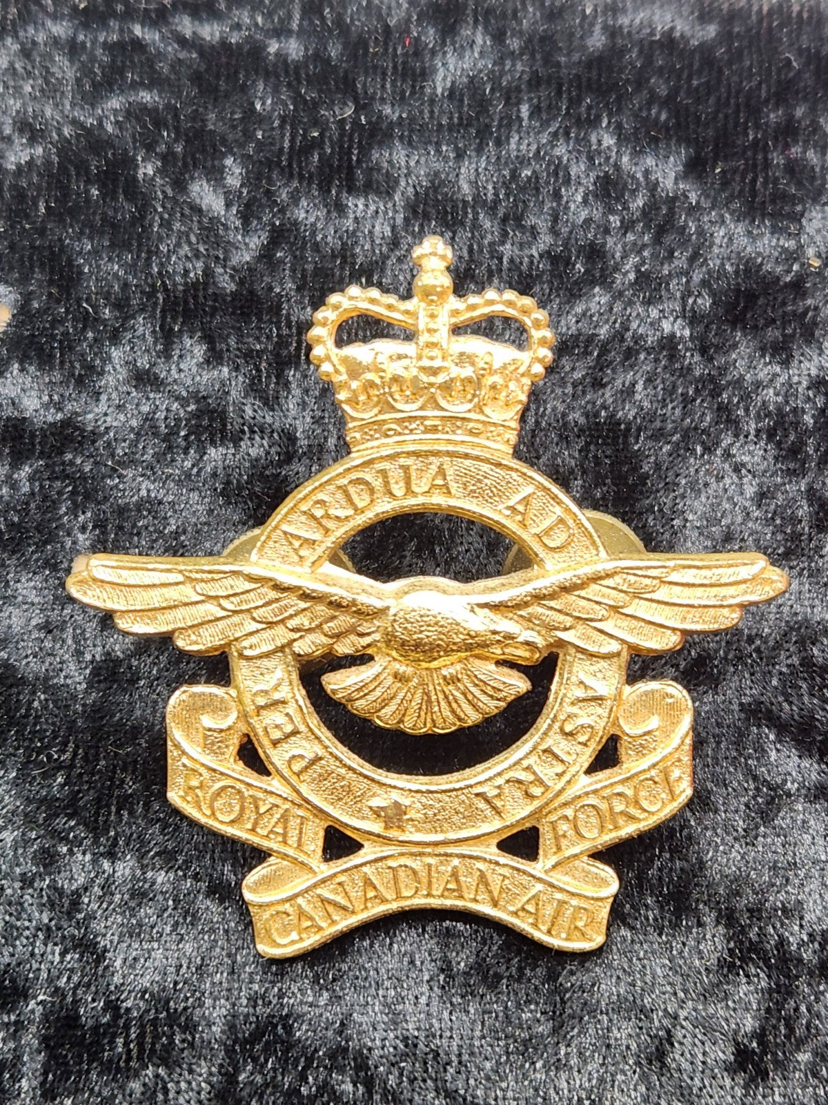 Vintage Royal Canadian Air Force RCAF Cap Badge Royal Canadian Air Cadets Pin