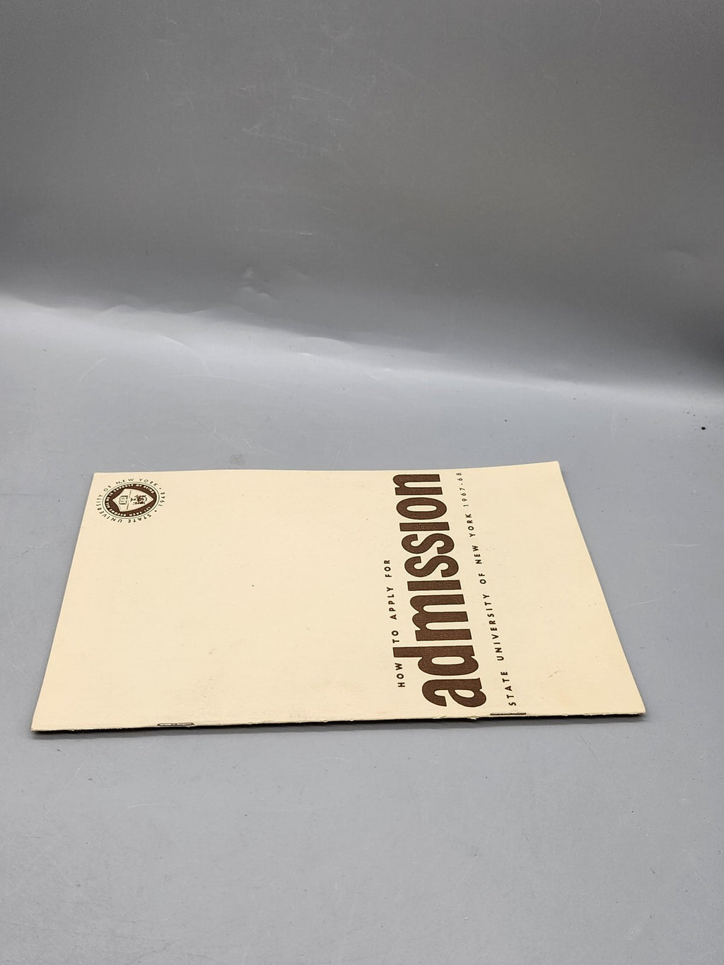 Vintage SUNY Admission Booklet 1967-68 State University Of New York Guide