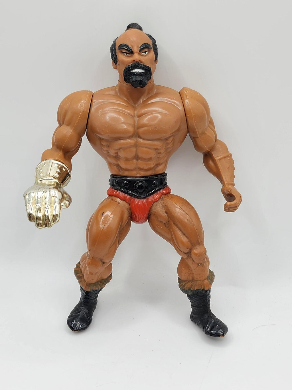 Vintage Masters Of Universe Jitsu 6in Action Figure Mattel Loose Red Trunks