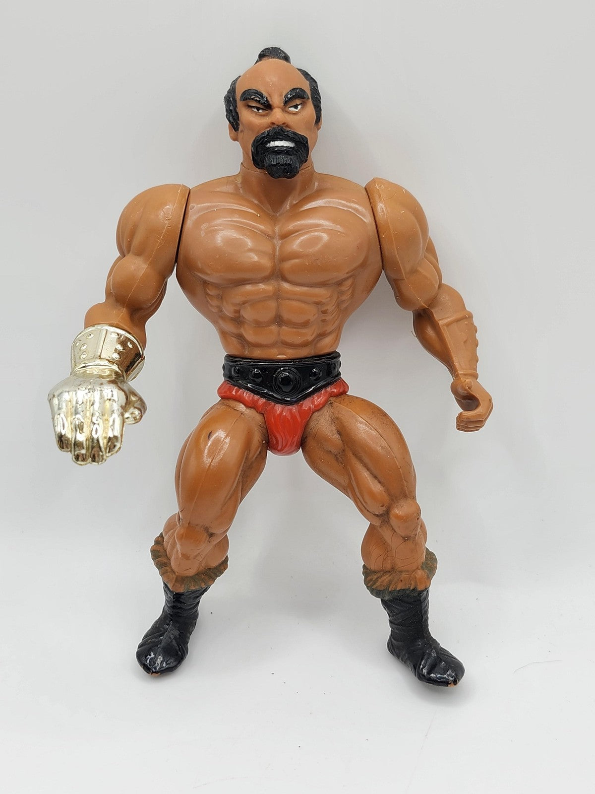 Vintage Masters Of Universe Jitsu 6in Action Figure Mattel Loose Red Trunks