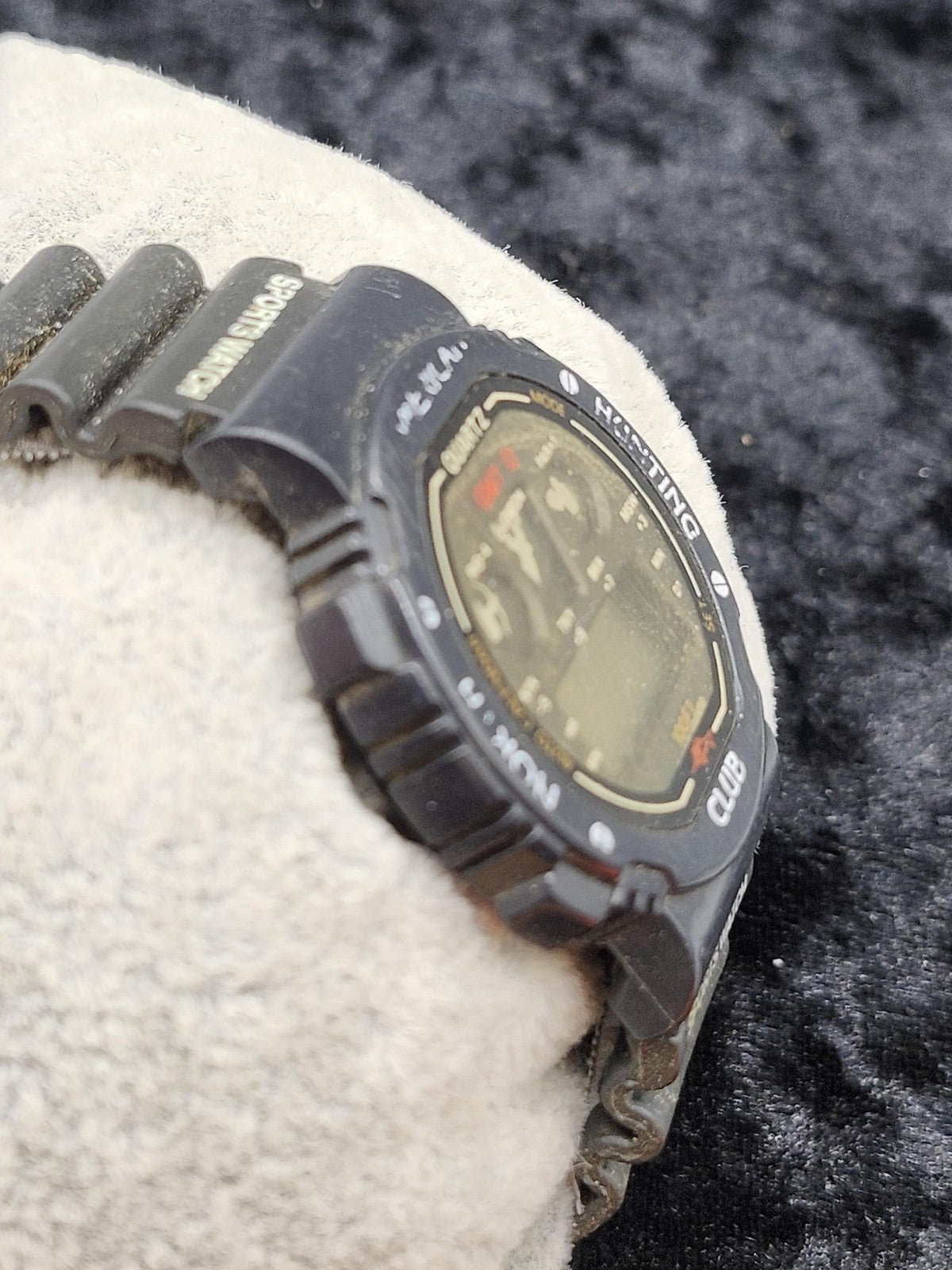 North American Hunting Club Watch Mens Black Quartz Digital GMT Sports 100ft