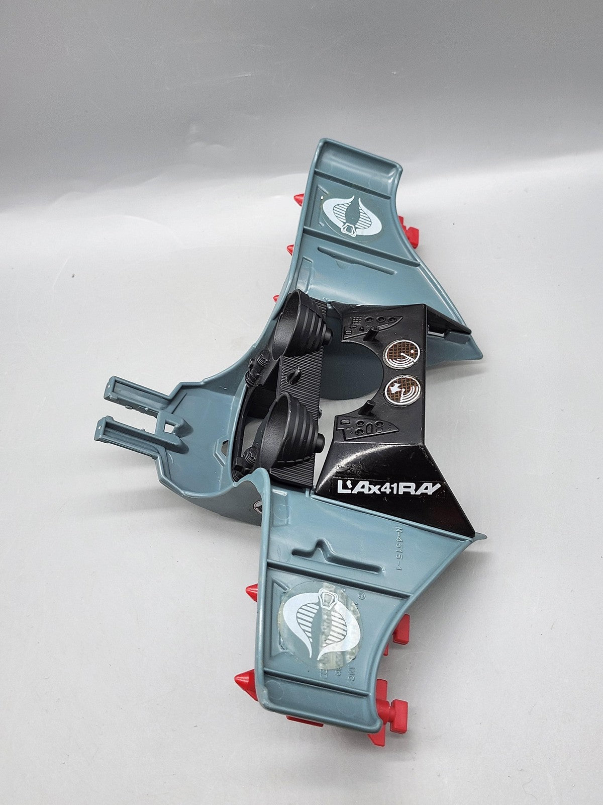 Vintage G.I. Joe Cobra Commander Glider Playset Part Hasbro Gray Toy Loose