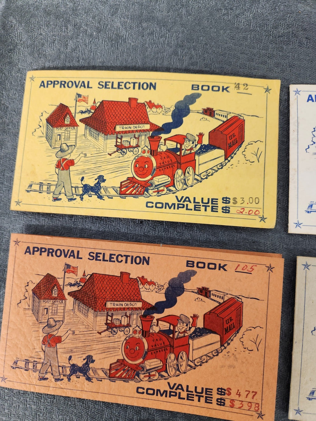 Vintage Stamp Approval Selection Books Lot Gulfstream Tru-Value Foreign Mint...