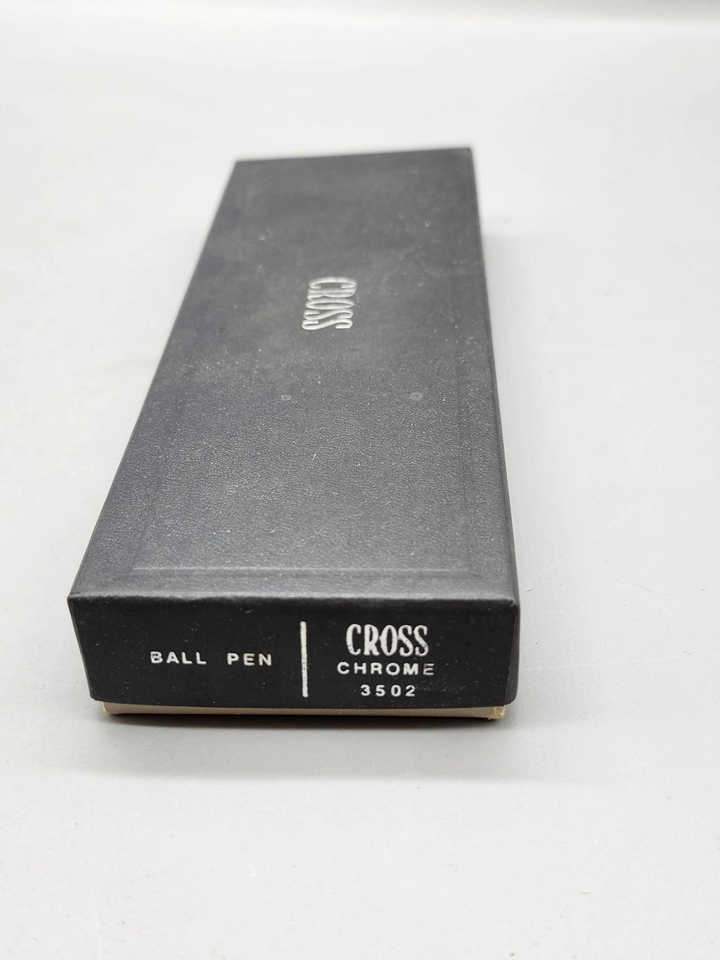 Vintage Cross Chrome Metal Ball Pen 3502 Blue Ink Box Case Instructions