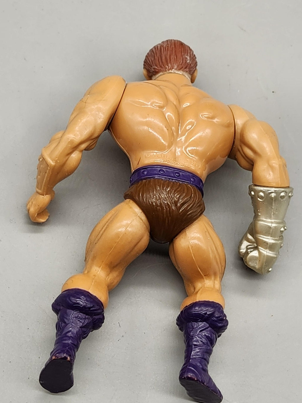 Vintage Masters Of Universe Fisto 6in Action Figure Mattel Loose Purple Boots
