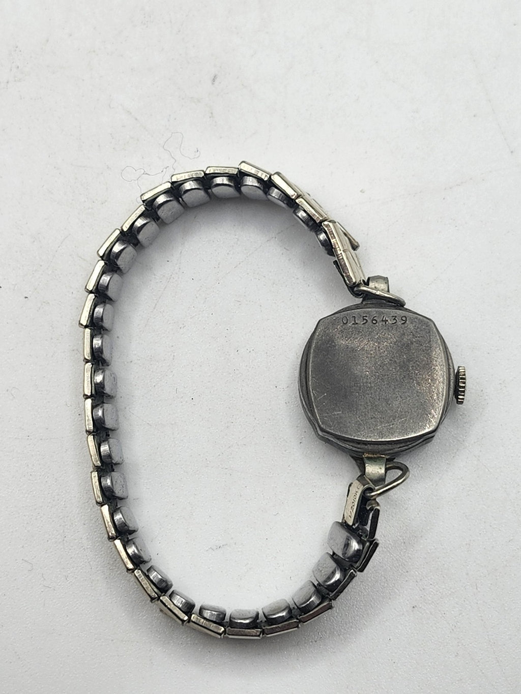 Vintage Westfield Watch Womens Silver Mechanical Swiss Manual Wind Box Bracelet