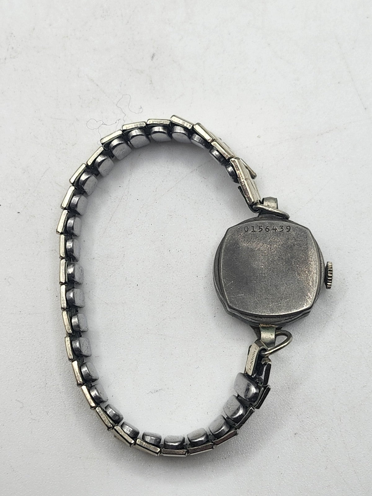 Vintage Westfield Watch Womens Silver Mechanical Swiss Manual Wind Box Bracelet