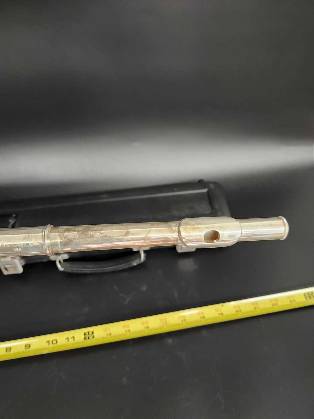Blessing C Concert Student Flute Silver Closed Hole Straight Headjoint Case USA