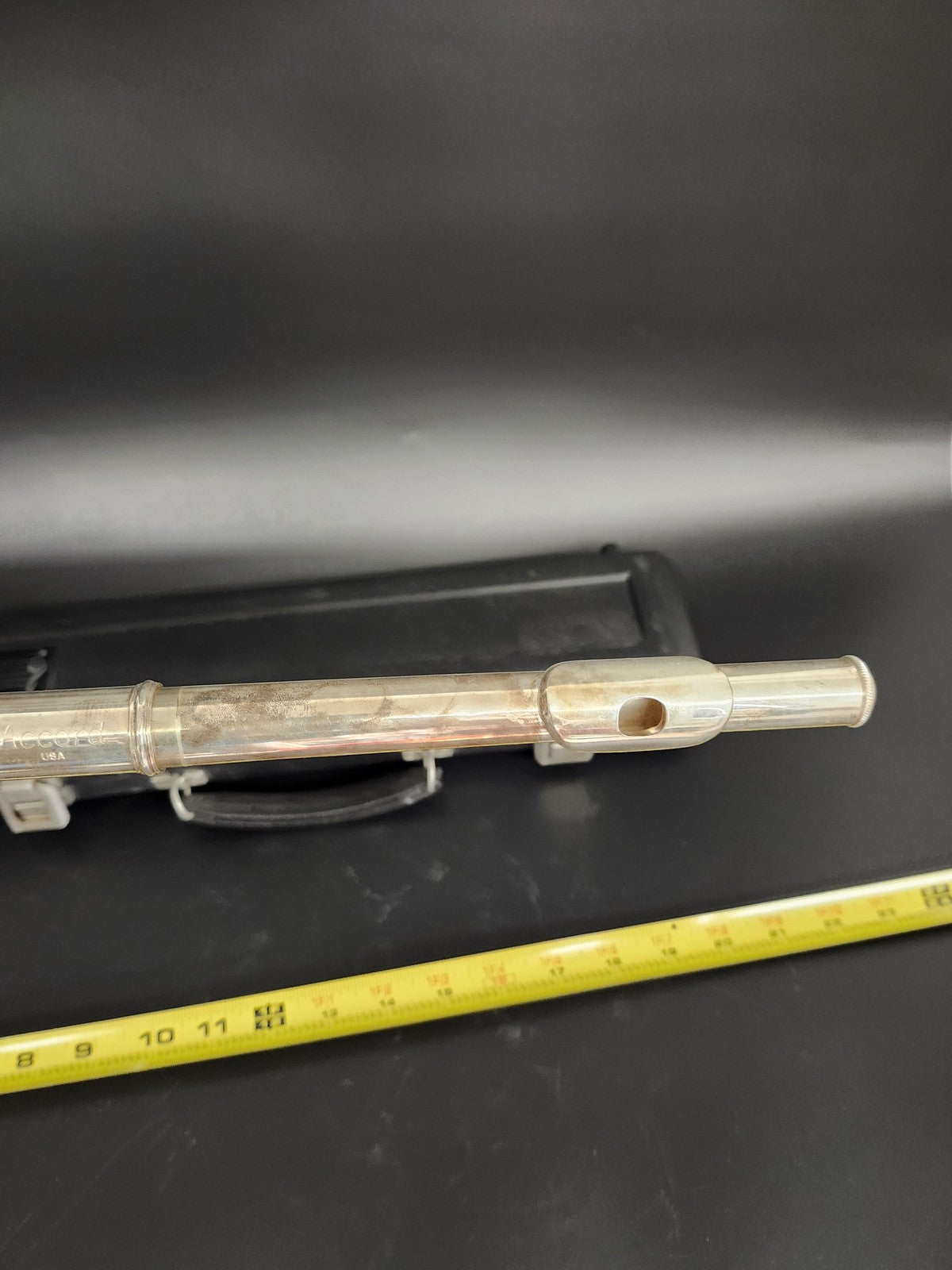 Blessing C Concert Student Flute Silver Closed Hole Straight Headjoint Case USA