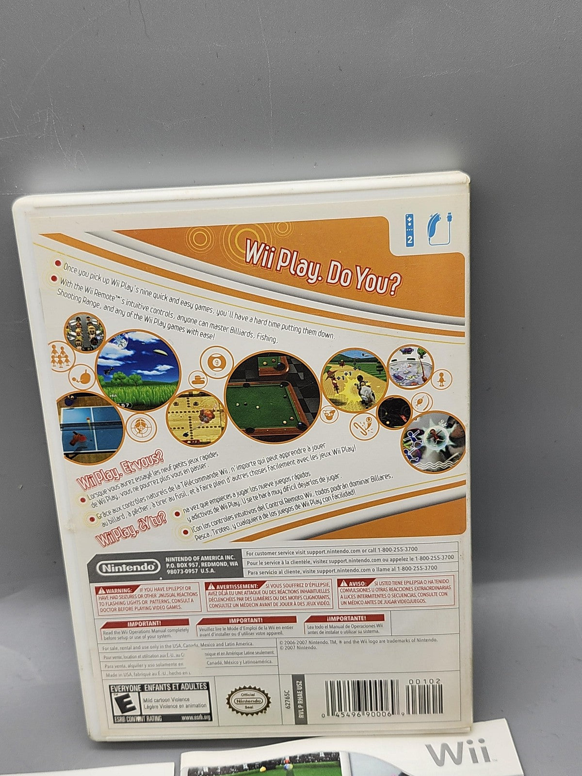 Wii Play Nintendo Wii Game CIB Nintendo NTSC-U/C E Family Party 2007 Mini-Games