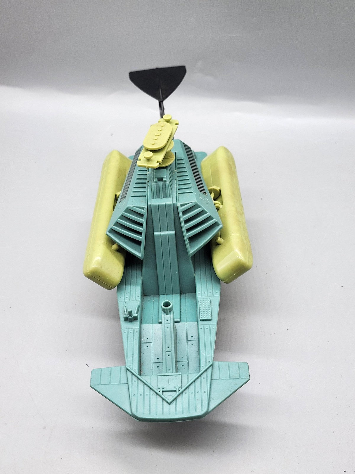 Vintage 1986 G.I. Joe Cobra Hydro-Sled Ship Hasbro Teal Yellow Plastic Toy Loose