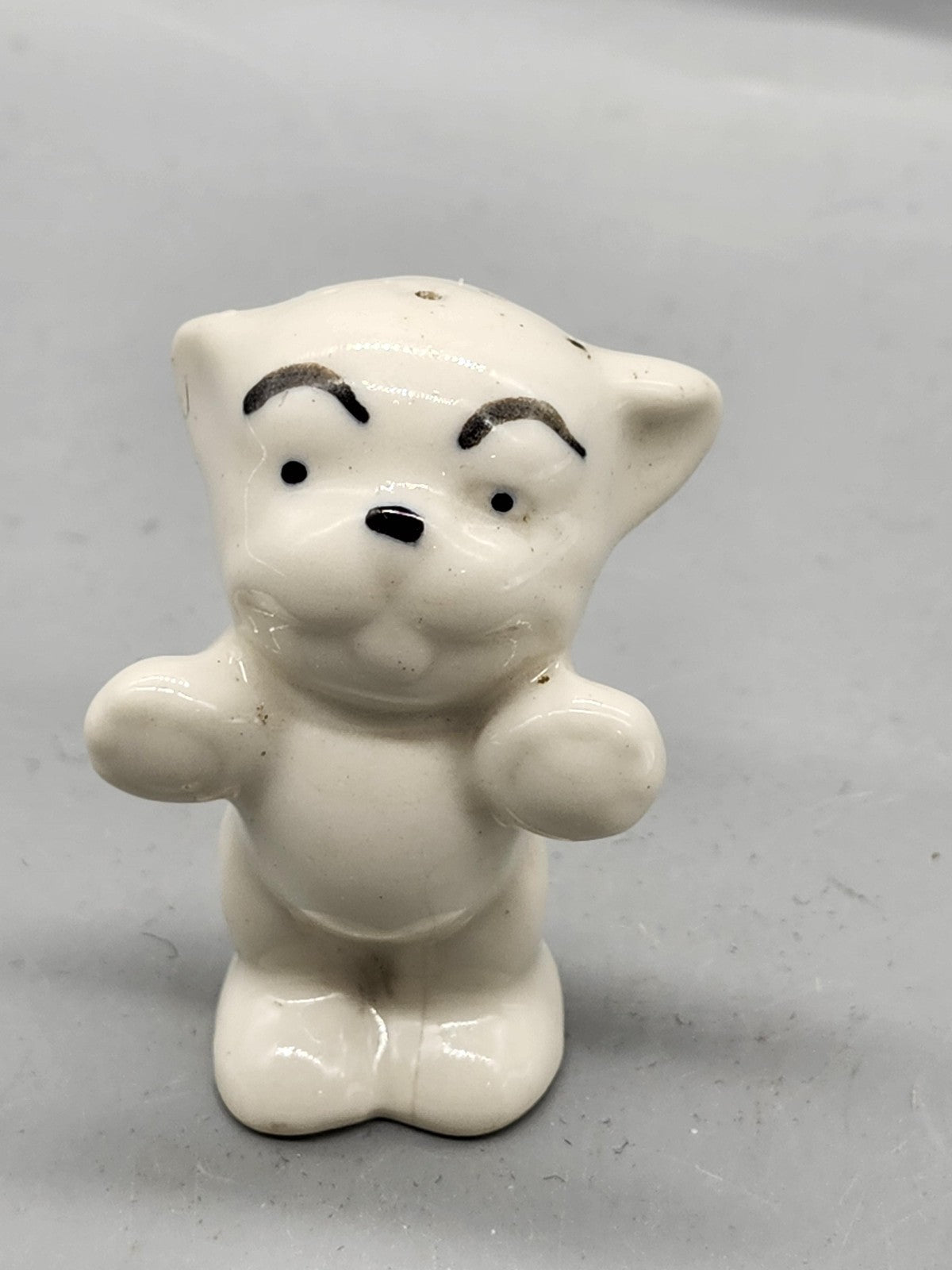 Ceramic Bear Salt & Pepper Shaker Small White Vintage Figurine Kitchen Decor