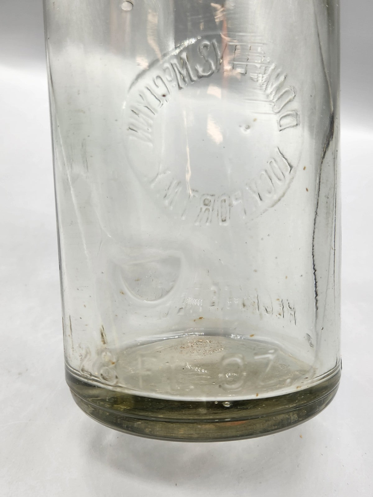 Vintage Donnelly & McGann Lockport NY Embossed Soda Bottle Rochester NY
