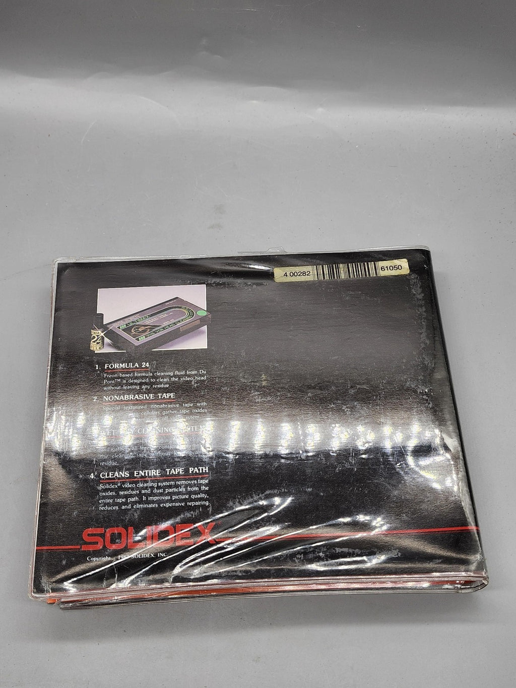 Solidex Ultimax VHS VCR Cleaning System Head Cleaner Wet Dry Tape Model V28