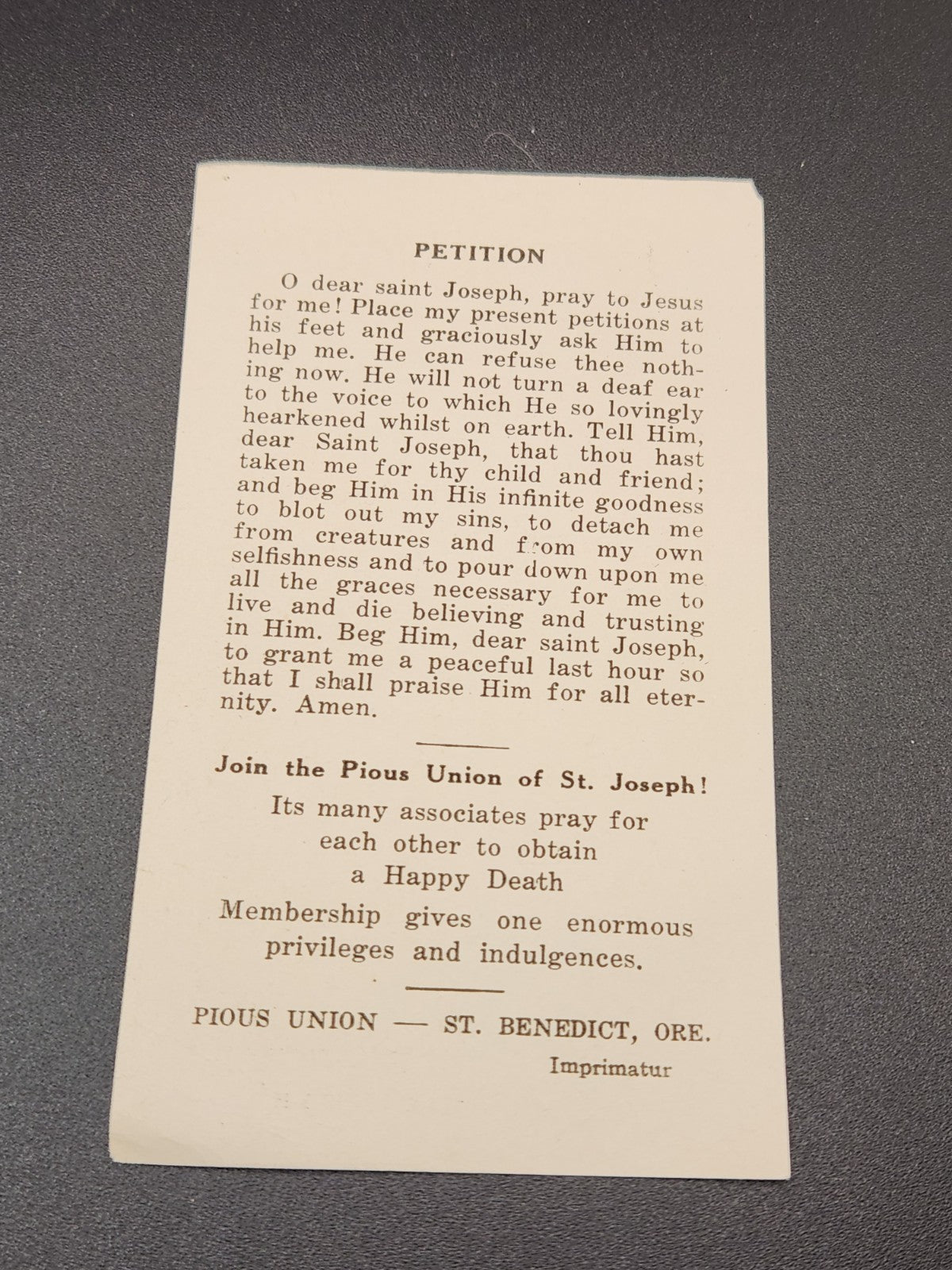1930 My Daily Visit Catholic Prayer Book Pocket Devotional Benedictine Convent