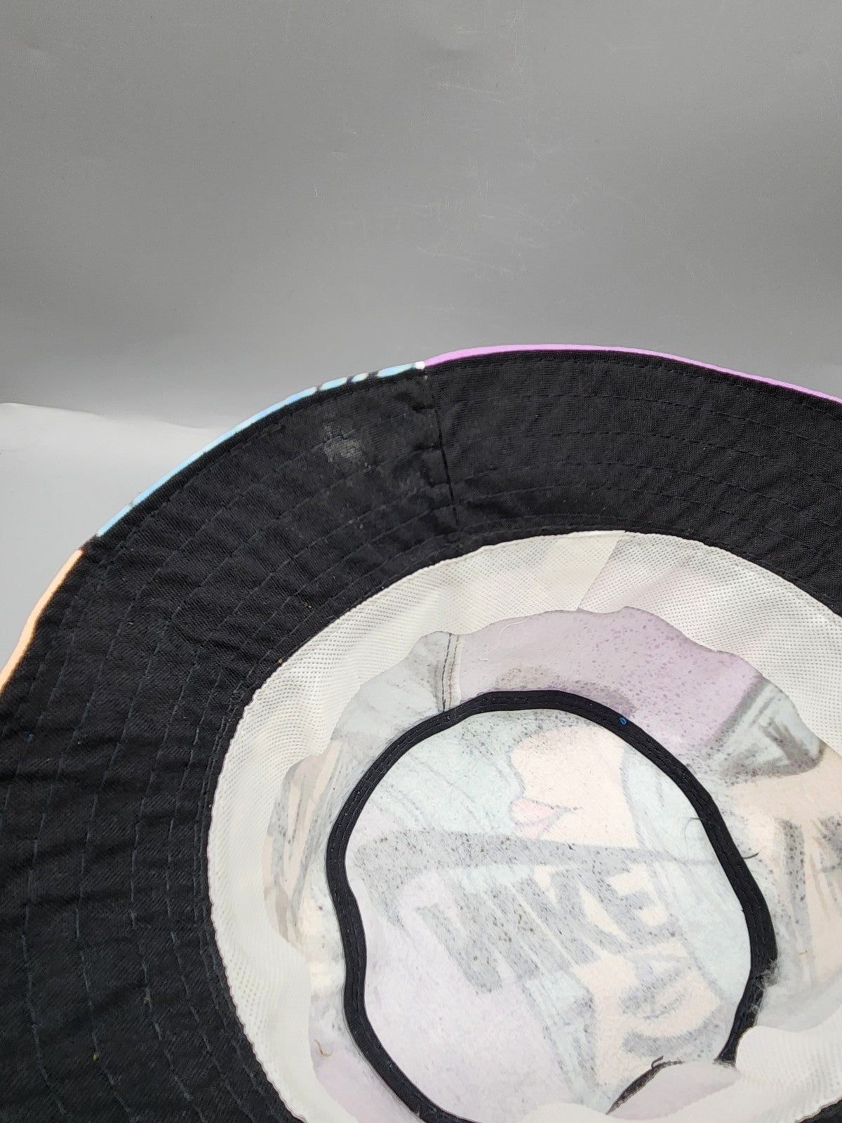 Nike Anime Art Bucket Hat – Purple/Blue Graphic Print Hat